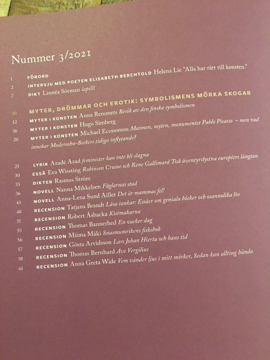 Senaste numret av tidskriften Horisont på temat #myter inkl min essä om Robinson Crusoe &amp; M Butterfly!