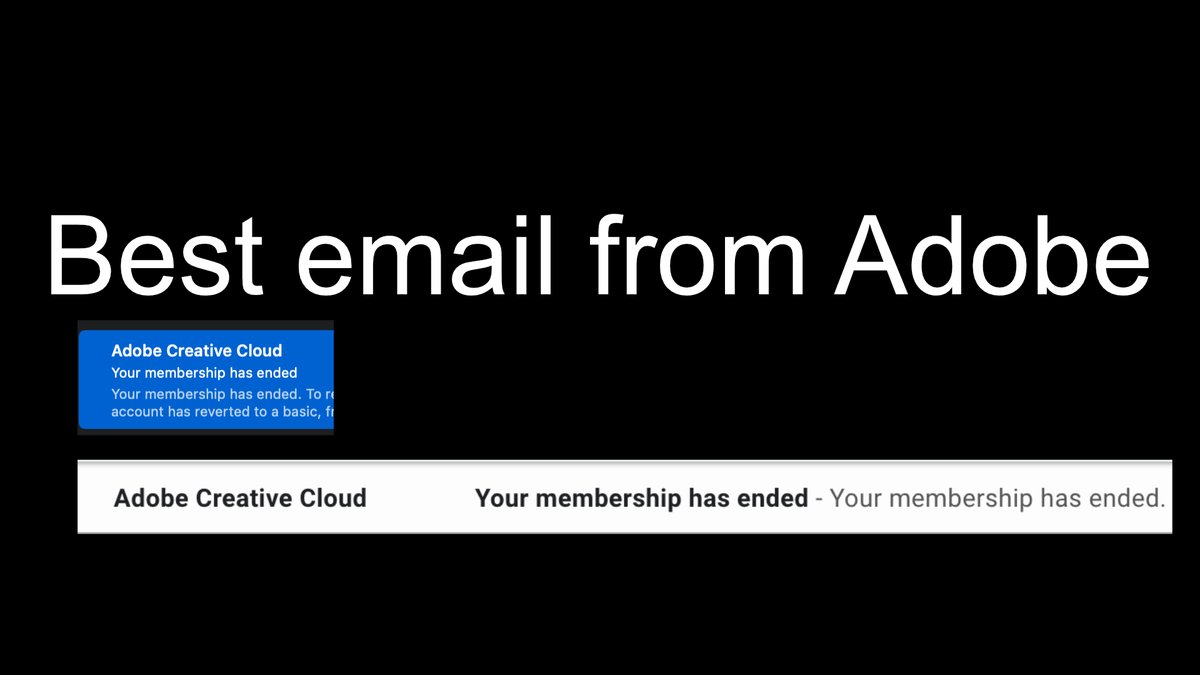 forgedinfirefi1's tweet photo. Subscription services are bad enough.  Adobe continues to make theirs one of the worst.  They continue to charge a cancellation fee rather than change to a model like streaming services.   When will they learn?   #adobe #cancelationfee #overpriced #subscriptionfee. https://t.co/iqvgev1nDy