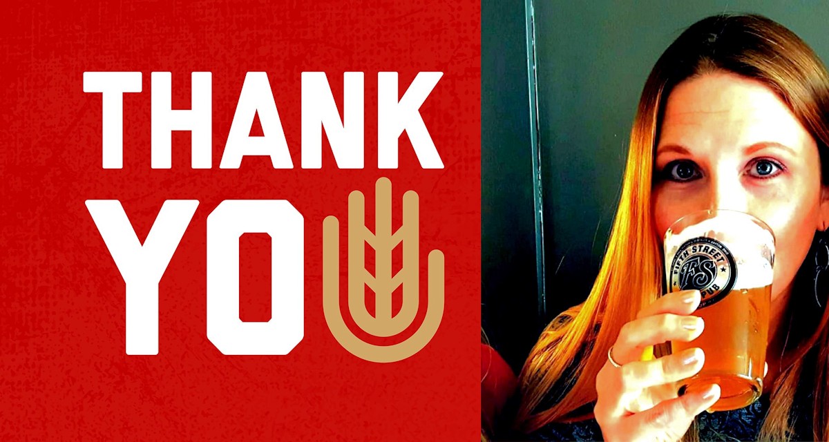 FifthStBrewpub's tweet photo. Tonight, we're tapping "Oh, Goodbye", a special coffee-infused version of our Best Bitter, to say "Thank You!" to our departing GM, Tanya Brock, for her 5+ years at the FSB helm. Join us 6-9pm to raise a glass in her honor.
#CraftWithCare #fifthstreetbrewpub #dayton #fsbrewpub https://t.co/i9EQAqsCKG