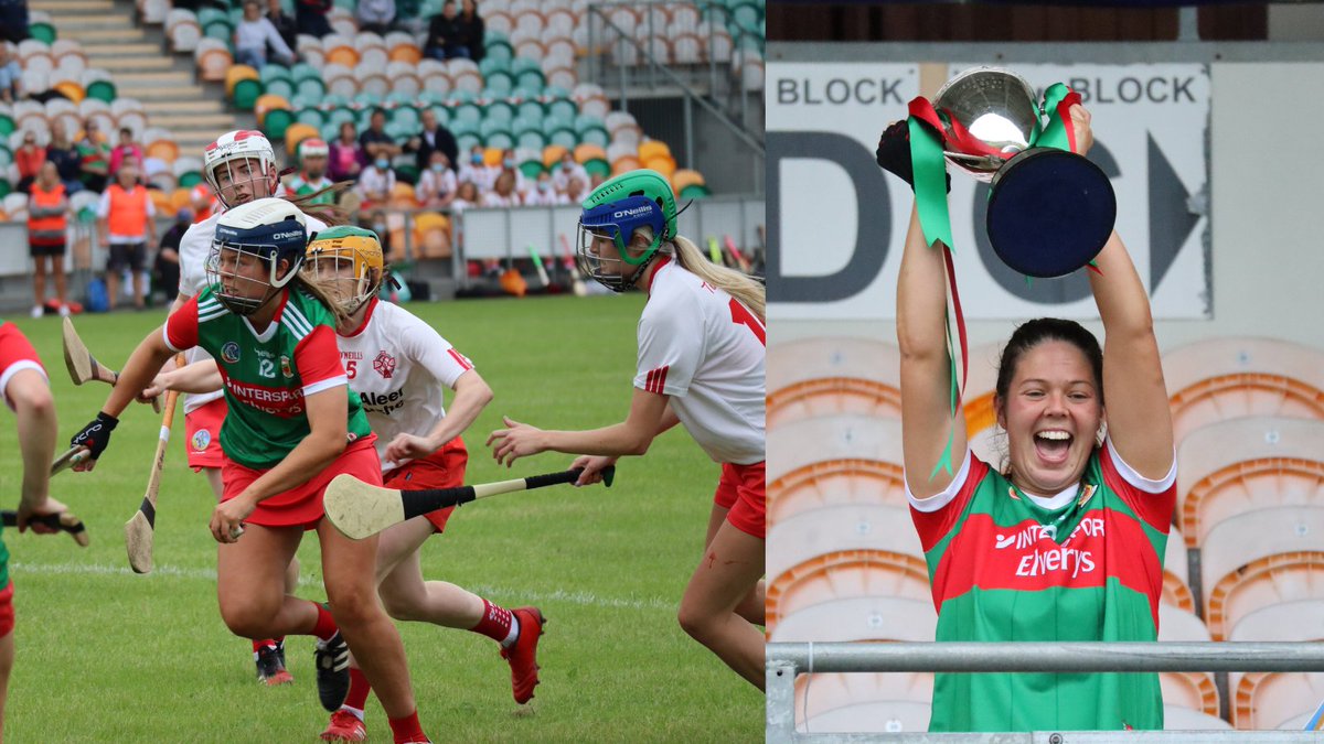 Mayocamogie's tweet photo. Get on over to @SportsDaz NOW to vote for Helen O'Malley to advance in the Camogie Team of The Year Vote! Remember when she lifted the #NancyMurray Cup!! @clgnaomhjude https://t.co/adFGWpXKFv