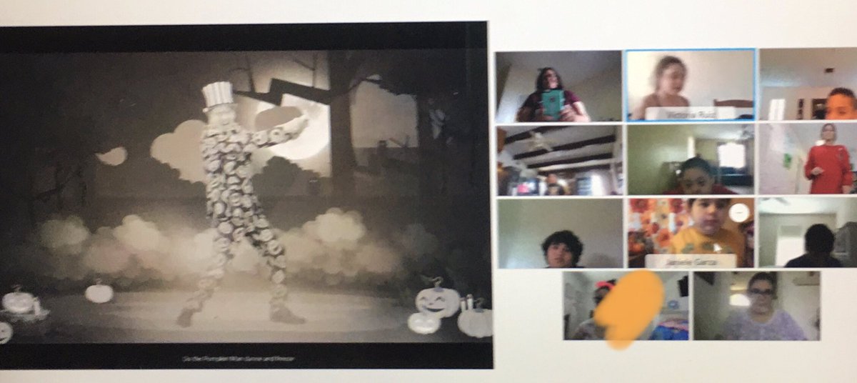 barbsouthwick's tweet photo. What's a better way to end our last week in October than with a scary story and a pumpkin dance. Building community @eCollierAcademy https://t.co/D1O98ypwnj