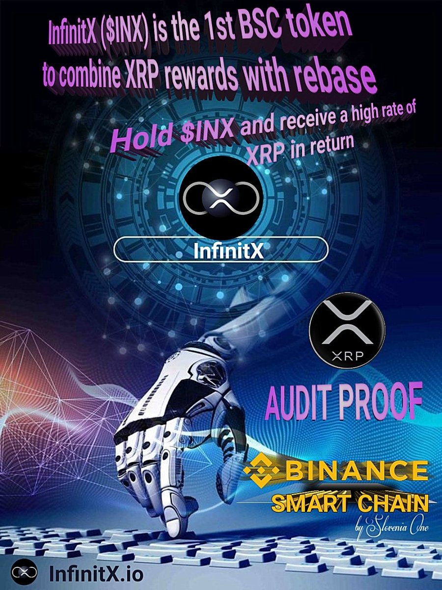 Slovenia_one's tweet photo. JOIN INFINITX, JOIN THE FUTURE
                 🔥🔥🔥🔥🔥
                 @infinitX_bsc

#INX #XRP #Ripple #BSC #XRPArmy #INXArmy #InfinitX #cryptocurrencies #news #Yahoo #NFTs #DeFi #blockchain #BinanceSmartChain #BSCGems https://t.co/eWyDyU6nSB https://t.co/c5ibyjcUY6