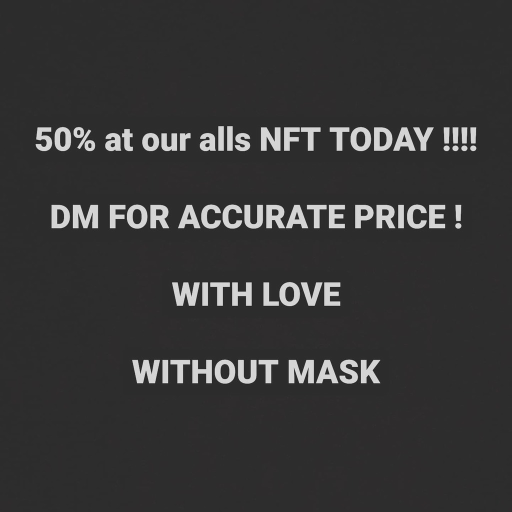 MaskovidNft's tweet photo. 50% only TODAY !!!

.
.
.
.

#cryptocurrencycommunity #nftartwork #cryptocommunity #cryptocurrencyexchange #cryptoinvestment #nftg #nftcollection #nftgaming #cryptoinvesting #nftcollectors #nftathome #cryptosignals #cryptocurrencymarket #cryptowallet #nf… https://t.co/loyAlTVbfx https://t.co/7M8b1vIokG