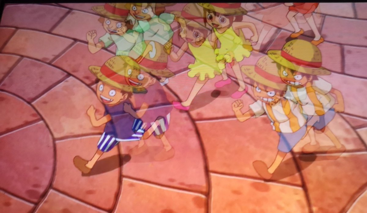 PirataRoss91's tweet photo. Los tontattas y los niños de Dressrosa con los sombreros de Luffy. 😍😍😍

#OnePiece778 https://t.co/eXA9pKxCSI