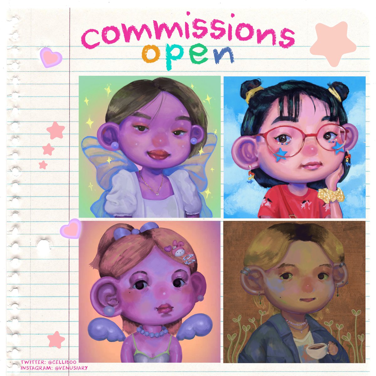 cellodoll's tweet photo. hellow my comms for cute lil portraits are open again!🌸 see the terms below~

order now using this link: https://t.co/IO4ZnRIxbH

feel free to message me for any further inquires. Likes and RTs are deeply appreciated !♡ ～('▽^人) https://t.co/idJ7aBKZ7A