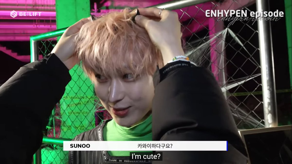 jakethestriker's tweet photo. Staff: kawaii~
Sunoo: I'm cute?

YES SUNOO YOU ARE!!!!
#함정_주의 #ENHYPEN #Ghost_Busters #UpperSideDreamin https://t.co/bEMb5dCLRH