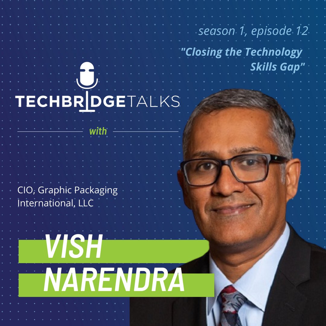 wearetechbridge's tweet photo. In this week's episode of #TechBridgeTalks, Vish Narendra discussed where he sees technology as the key to the future of doing good, what he enjoys most about his involvement with TechBridge and his hopes for the future of TechBridge. https://t.co/4wLxzgNCsH #WeAreTechBridge https://t.co/vItshb0b0y