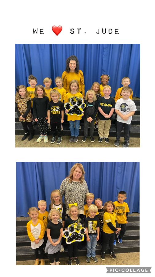 TweetDCS_HES's tweet photo. Mrs. Meg’s class won donation drive for K and Mrs. Simpson won for 1st grade helping bring the total money raised for @StJude to $20,607! @StJudeResearch https://t.co/37iGSHcyqr