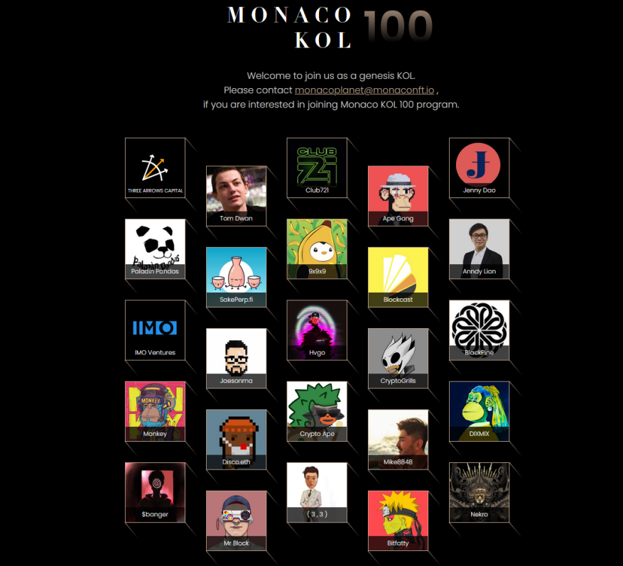 MonacoPlanet's tweet photo. More KOLs have joined @MonacoPlanet 's 100 KOL list!
The 100 KOLs are the genesis content creators and form the backbone of Monaco #Socialfi platform.

@Bitfatty @mrblock @NekroXIII @0xbanger @Holmes74007524 
Get onboard: https://t.co/z3fWrKPgNj https://t.co/CRMnhhEWBn