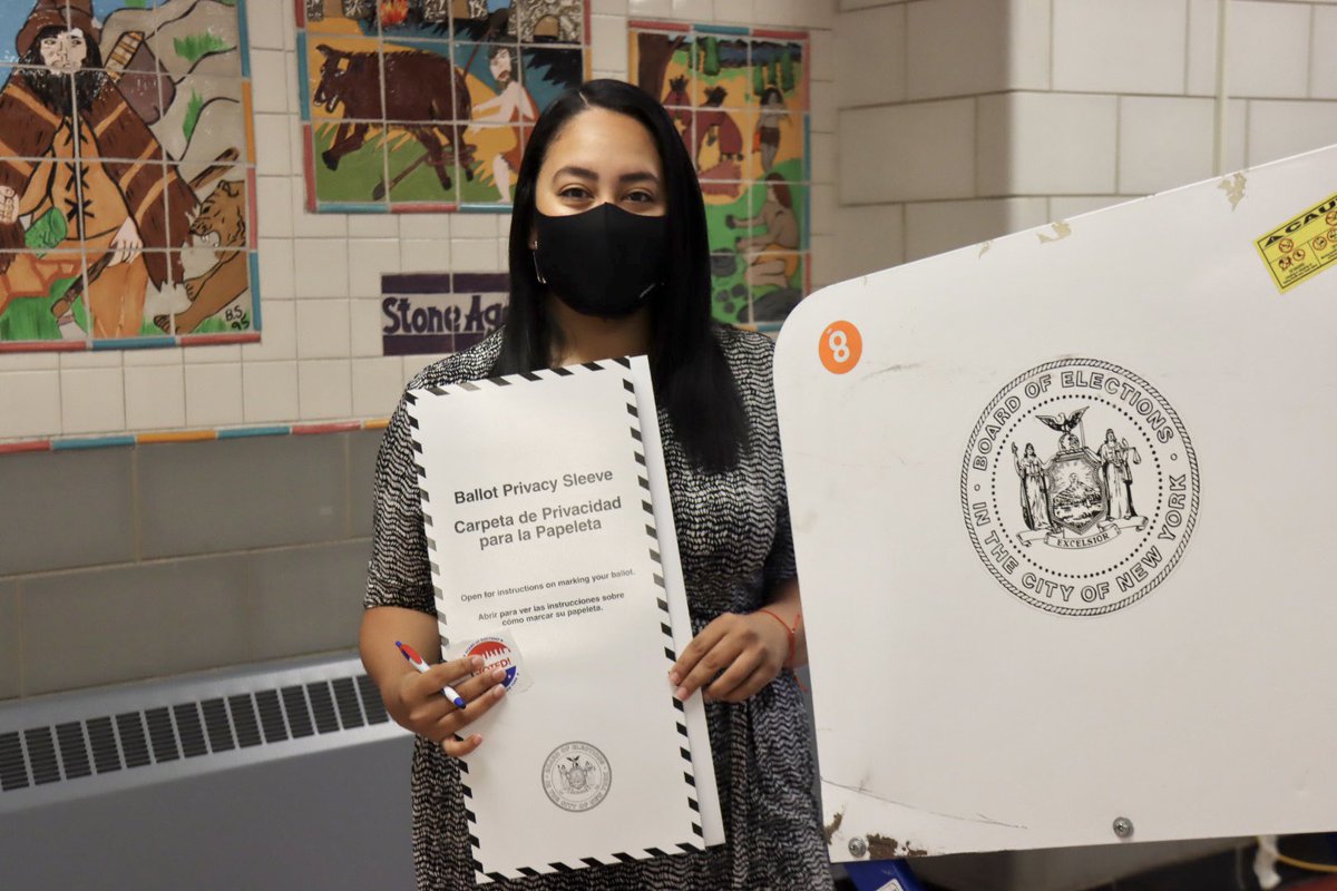 I voted!

Seeing myself on the ballot for a #GeneralElection is surreal. This was made possible thru hard work, persistence &amp; community!

We’re almost there &amp; I’m grateful for this opportunity to represent all of us in #CD18! Go out &amp; vote, polls close at 9pm.

#ForThePeople