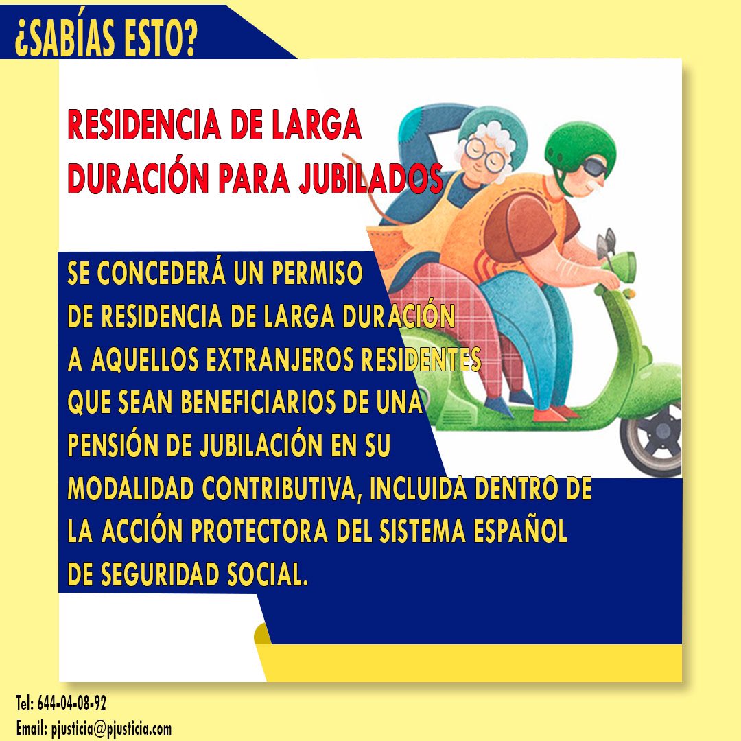 ProyJust's tweet image. #abogados #madrid #viajesaespaña #jubilados #pensiones #residentes #inmigracion #extranjeria #permisoderesidencia