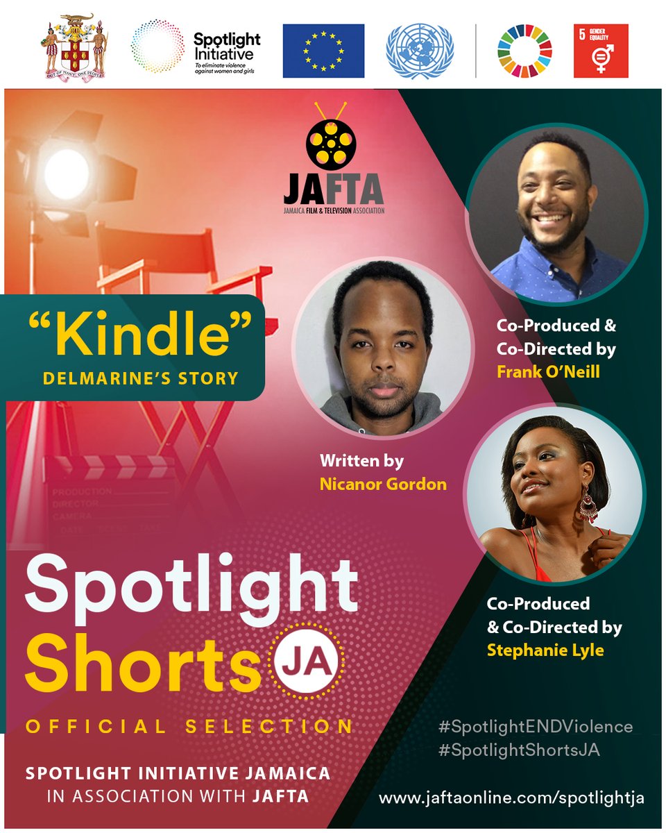 UNICEFJamaica's tweet photo. COMING SOON: Films that help explore the impact of gender-based violence on Jamaican women and girls – based on real stories. 🎬

Thanks to @jaftaoline and their filmmakers for partnering with us and #SpotlightEndViolence. https://t.co/WDBYBL9SxT