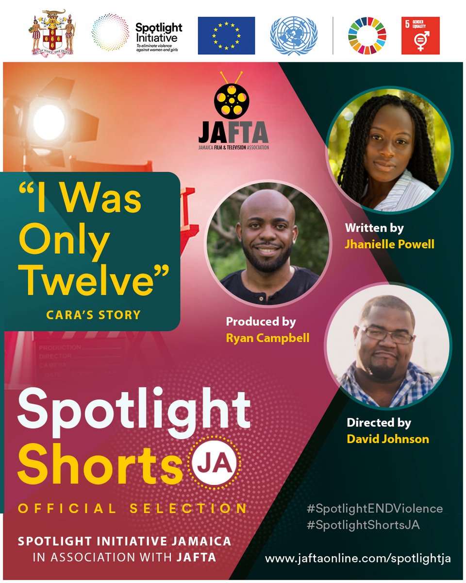 UNICEFJamaica's tweet photo. COMING SOON: Films that help explore the impact of gender-based violence on Jamaican women and girls – based on real stories. 🎬

Thanks to @jaftaoline and their filmmakers for partnering with us and #SpotlightEndViolence. https://t.co/WDBYBL9SxT