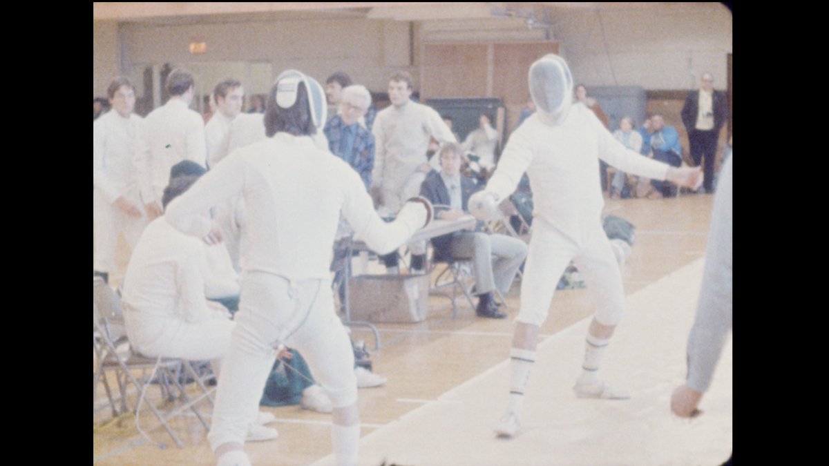MSUavarchivist's tweet photo. Today's preservation project: Film highlights of @MSU_Athletics from Jan 19, 1980, including @MSU_Hockey and MSU Fencing. The film can be viewed online at https://t.co/xhv8tGtfqQ https://t.co/1AeGUH9oX8