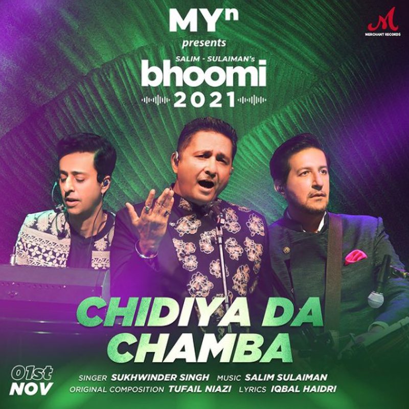 Chidiya da Chamba is about the bittersweet emotion of 'bidaai'. It's rooted in Indian traditions, heightened by the beautiful melody.   Let this heartwarming song featuring @Sukhwindermusic move you. Download #MYn and watch the video now. #MYnPresentsBhoomi2021