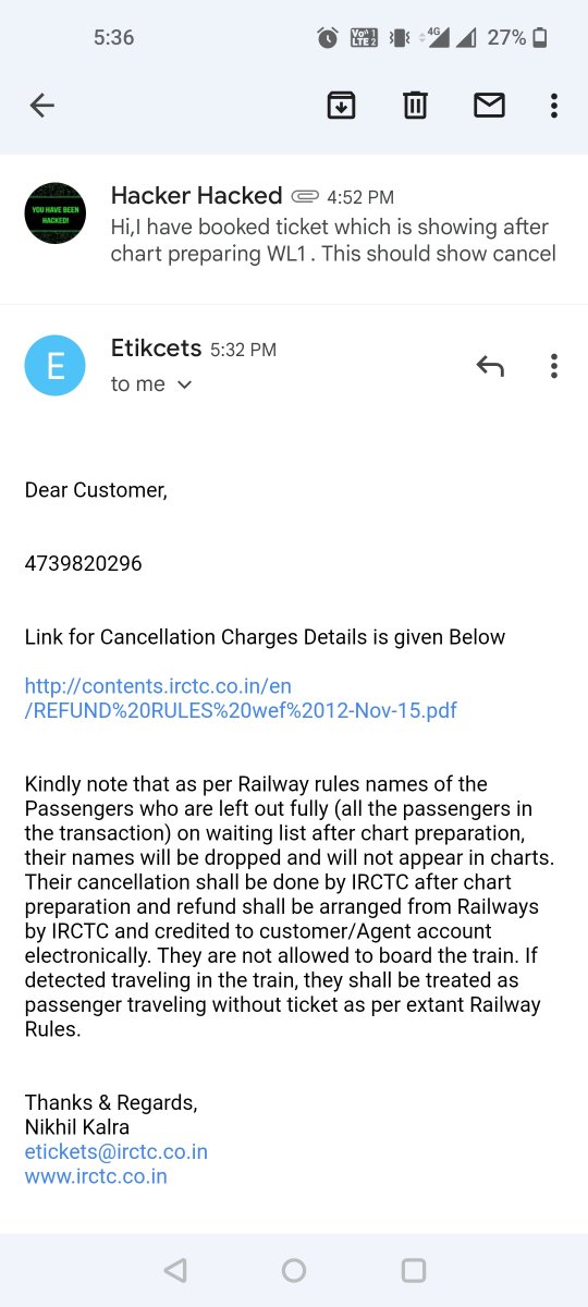 CodeBlitz3's tweet image. If passenger is not allowed to travel in train then have to say it during chart prepared - not when person travelling & raised ticket
@IRCTCofficial #IRCTC #IndianRailways
#railway
@AshwiniVaishnaw @narendramodi @PMOIndia