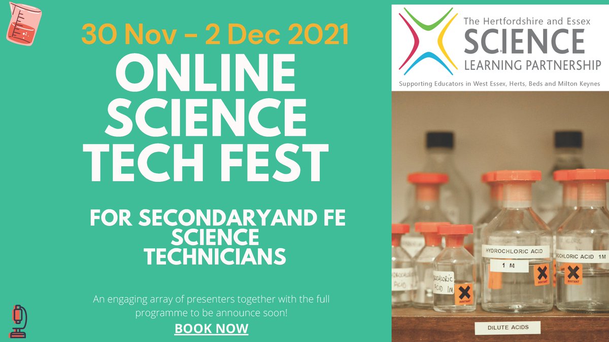 ScienceHubHEB's tweet photo. π’Hot off the press! @CLEAPSS are delivering a Health & Safety session as part of our 3-day online Science Tech Fest starting 30th Nov. Science technicians book your place:
https://t.co/8zuIzPPegr
#Techfest21 #sciencetechnician #edutwitter @ChilternTSH @AlbanTSH @SaffronTSHub https://t.co/DseIxkjXWy