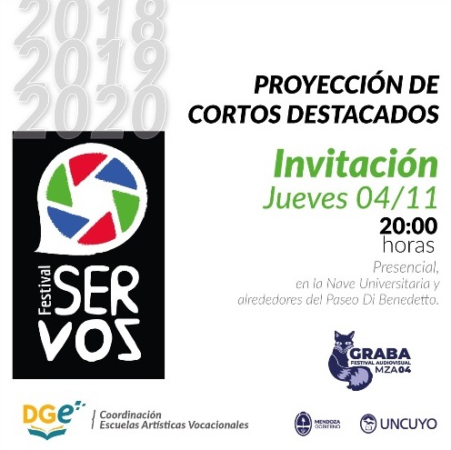 MzaDGE's tweet photo. 🎬Se presentarán los Cortos destacados del festival #SerVoz en el marco de la 4ta. edición del Graba Mendoza

➡️Será el jueves 4 de noviembre, a partir de las 20 horas, en la Nave UNCUYO.

Te contamos más en https://t.co/DNzupGh0rz https://t.co/MysbLBm9kZ