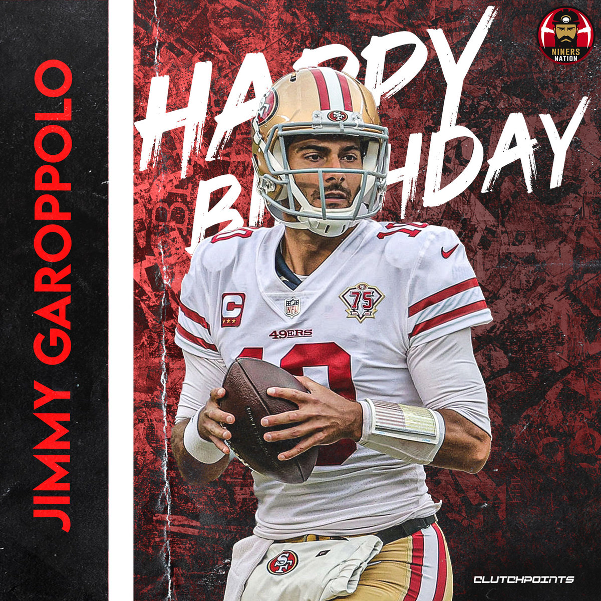 Join 49ers Nation in greeting 2x Super Bowl Champ, Jimmy Garoppolo, a happy 30th birthday! 