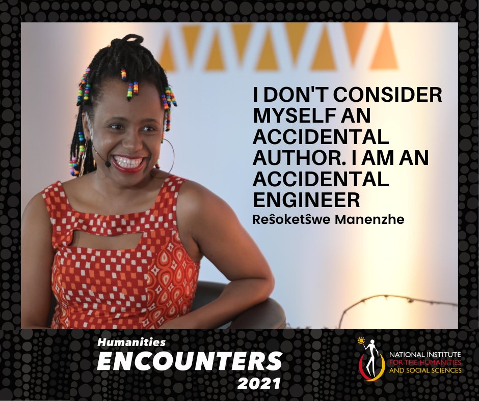 iNIHSS's tweet photo. Reŝoketŝwe is a qualified engineer. She was asked how she found her way into writing and this was her response.
#Encounters2021 https://t.co/aUJKn6V6XD