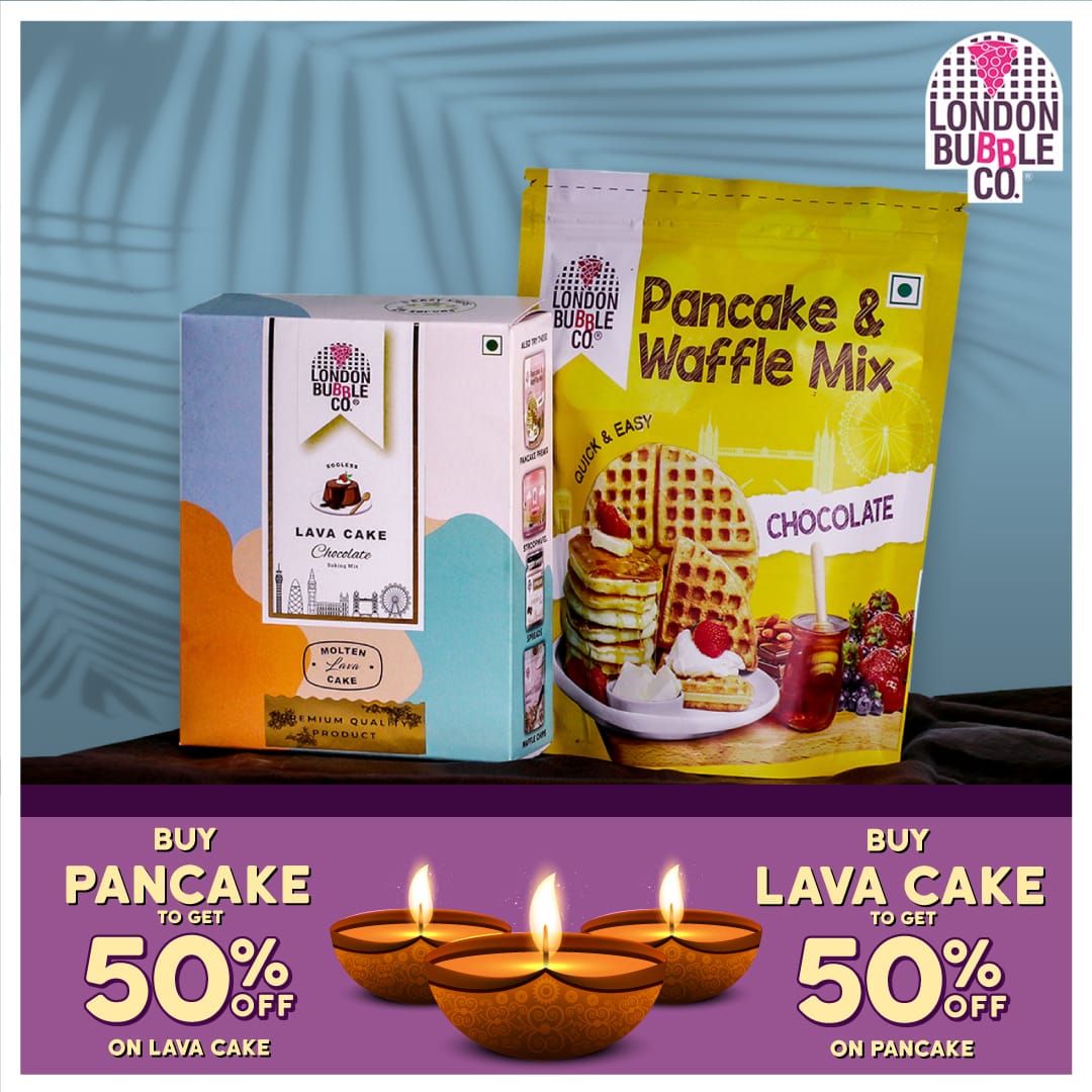 londonbubbleco1's tweet photo. Some things are valuable,
While some things are priceless!!
Gift your loved one's London Bubble Co's exclusive offer on pancake batters and get 50% off on lava cake. Make this Dhanteras and make some priceless memories only with #londonbubbleco #Diwali #Diwali2021 #Dhanteras https://t.co/L8YMdFk8d6