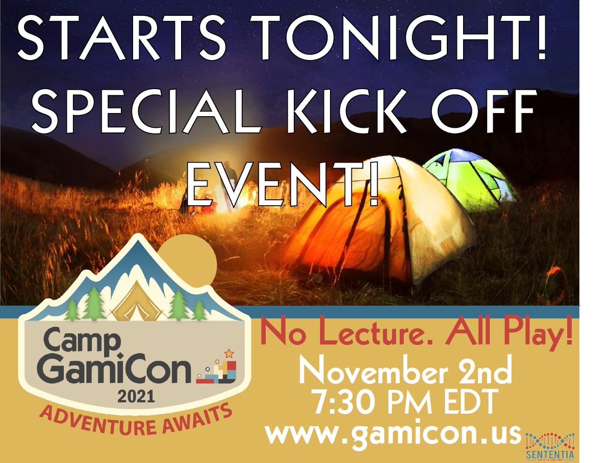 THE FUN STARTS TONIGHT WITH A SPECIAL KICK OFF EVENT!  <a href="/ifyouaskbetty/">Betty Dannewitz</a> and @destery1kenobi take us on a Campground ScavengAR Hunt! There's still time to sign up! gamicon.us <a href="/atd/">Association for Talent Development (ATD)</a> <a href="/trainmagnetwork/">TrainingMagNetwork</a> <a href="/TrainingMagUS/">Training magazine</a> <a href="/University_XP/">University XP</a> <a href="/AppleEDU/">Apple Education</a> <a href="/gamifiplus/">GAMIFICATION+🎮</a> <a href="/GamfedTurkey/">GamFed Turkey</a>