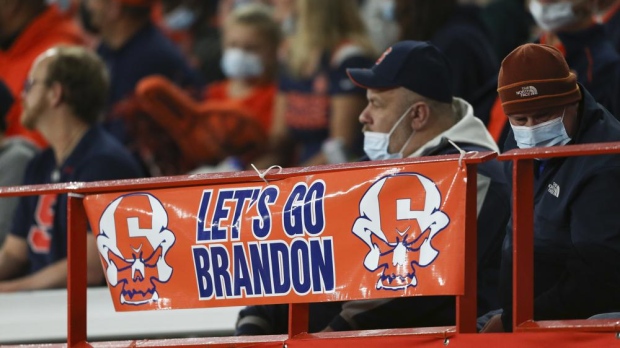 CTVNews's tweet photo. How 'Let's Go Brandon' became code for insulting Joe Biden https://t.co/EOYcEbk5Qd https://t.co/K8IS2H5IRB