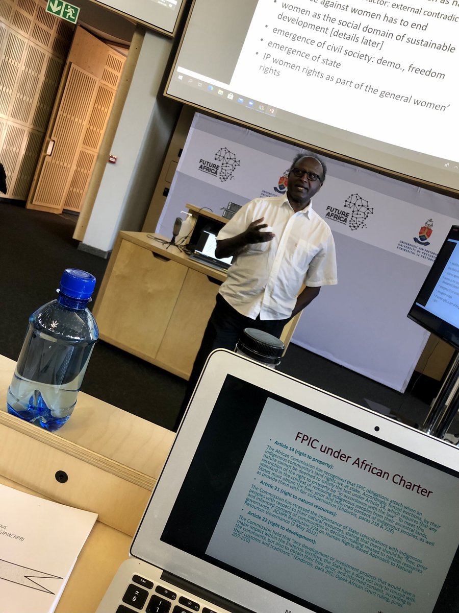 Day 2. Dr Melakou Tegegn giving an expert lecture on equality. #AHRC2021_IPR