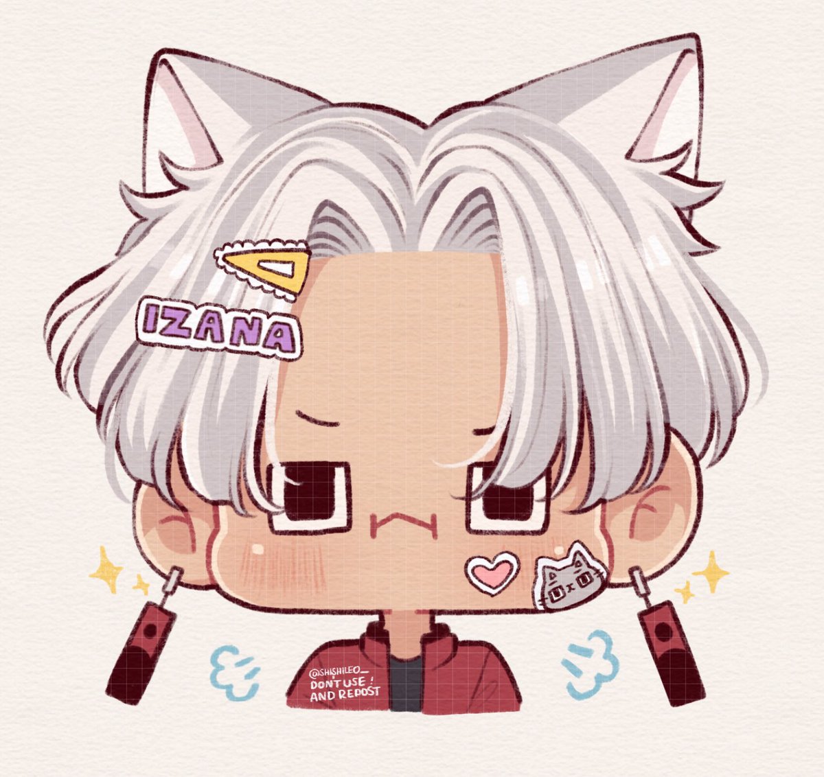 1boy male focus solo animal ears red jacket cat ears jacket  illustration images