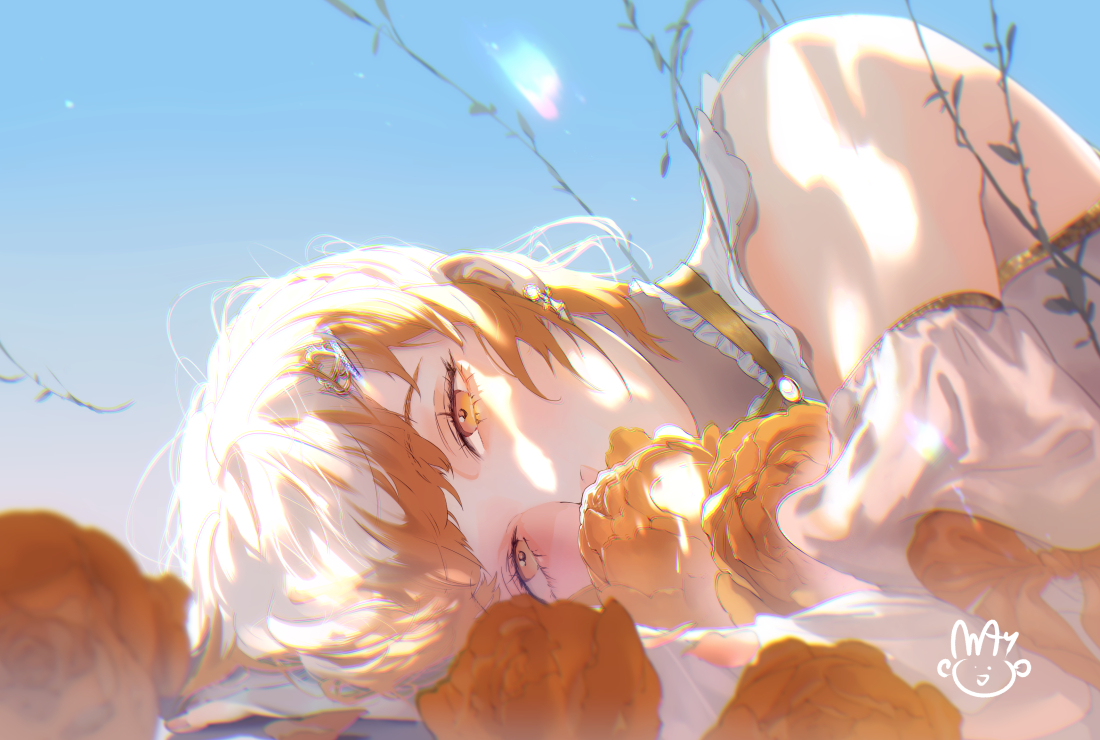 「Orange roses
#Skeb 」|まよ(Mayo)のイラスト