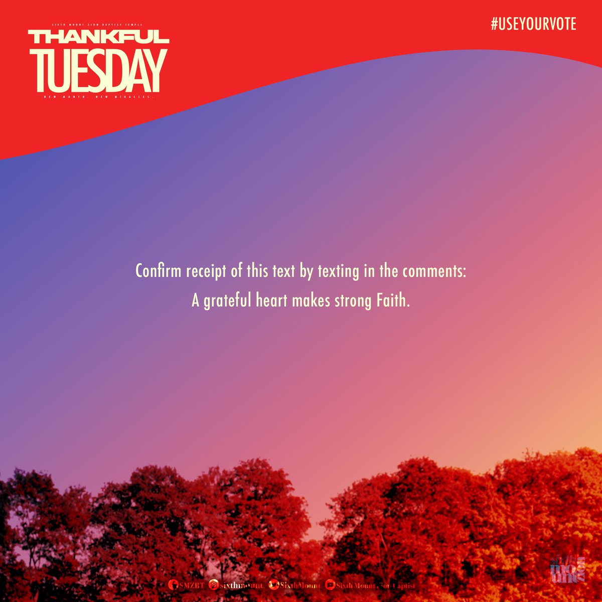 There’s always a reason to tell God “Thank you.” #ThankfulTuesday 🙌🏽🍁
