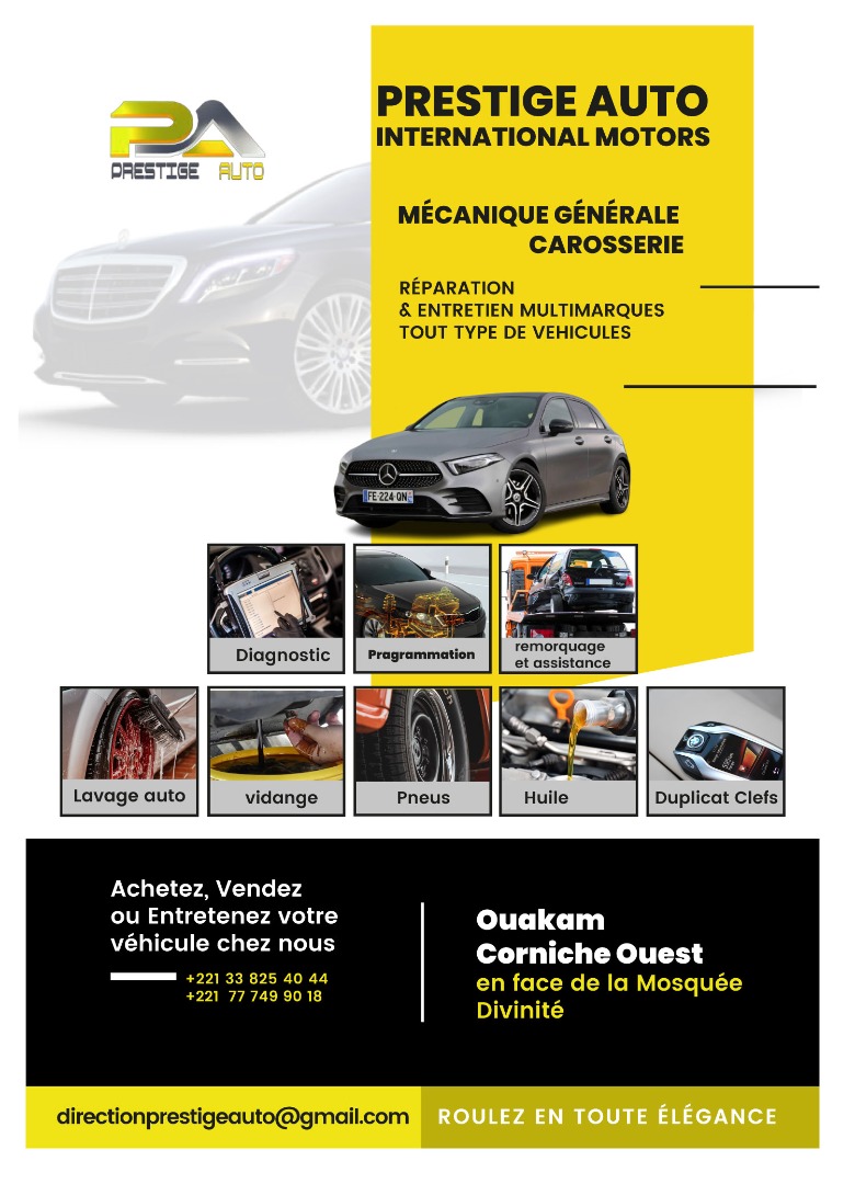 PrestigeAutoIn1's tweet photo. A Prestige Auto  nous faisons   aussi de  la Mécanique Générale faites-nous confiance et vous n’allez pas le regretté 
#autobomile
#Réparations 
#vidange
#clef
#remorquage 
https://t.co/iTXf1P40AV
33 825 40 44
77 812 44 34 https://t.co/yQrywXCWG9