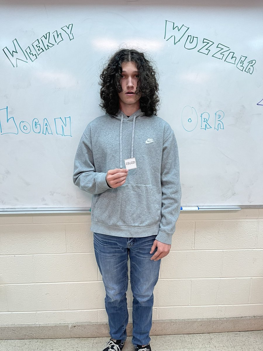 d_galadyk's tweet photo. Logan Orr is our #weeklywuzzler this week! #whatswiththatface #hishairisglorious #itssofluffy #backissues #firstperiodiskillingit https://t.co/BEMIe4BnoP