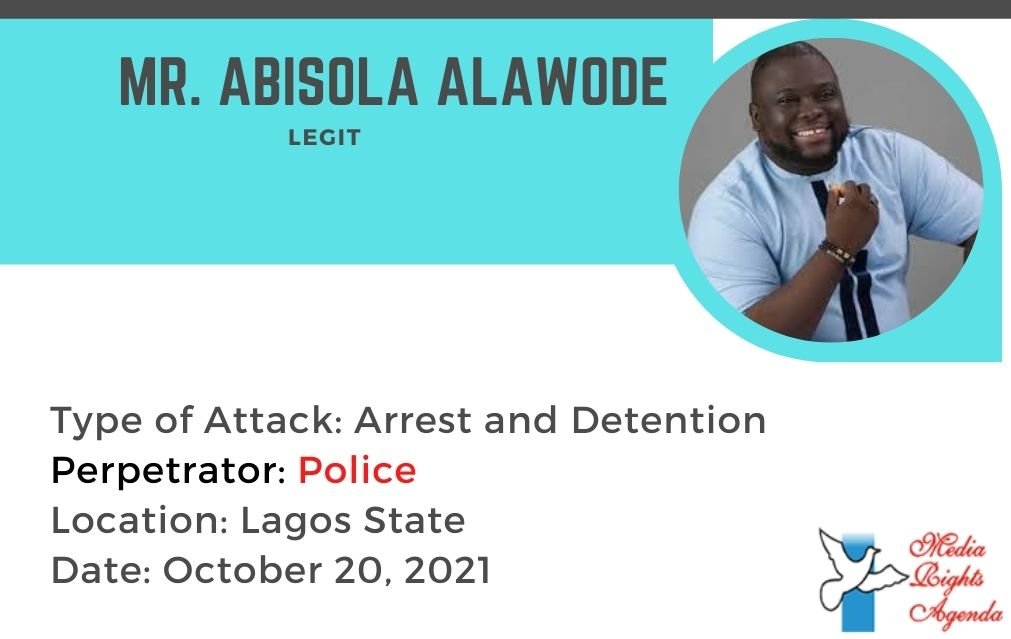 <a href="/AbisolaAlawode/">The Great Abisola</a> of <a href="/legitngnews/">Legit.ng | Leading the way</a> was assaulted at the Lekki Toll Plaza in Lagos while covering the #EndSARS memorial protests on October 20, 2021 #EndImpunityNG