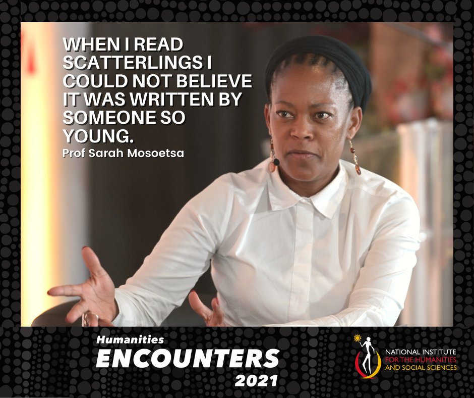 iNIHSS's tweet photo. Prof Sarah Mosoetsa praising Reŝoketŝwe about her award winning book Scatterlings.
#Encounters2021 https://t.co/z7NvrjbYuV