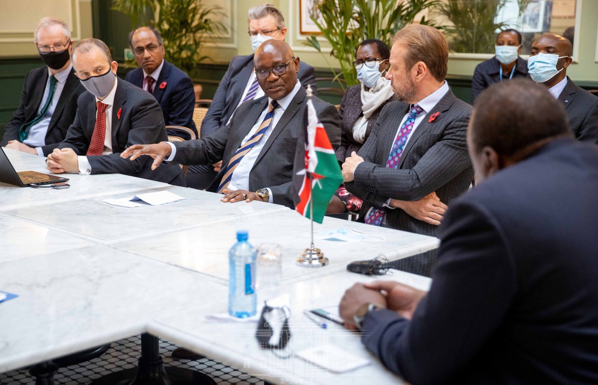 StateHouseKenya's tweet photo. 2/3 The KUKHA team briefed the Head of State on the progress of the implementation of the broad strategic partnership including the roll-out of the Jomo Kenyatta Scholarship programme and the building of a state-of-the-art training centre at Kisii University. https://t.co/iWBgS8Tmum