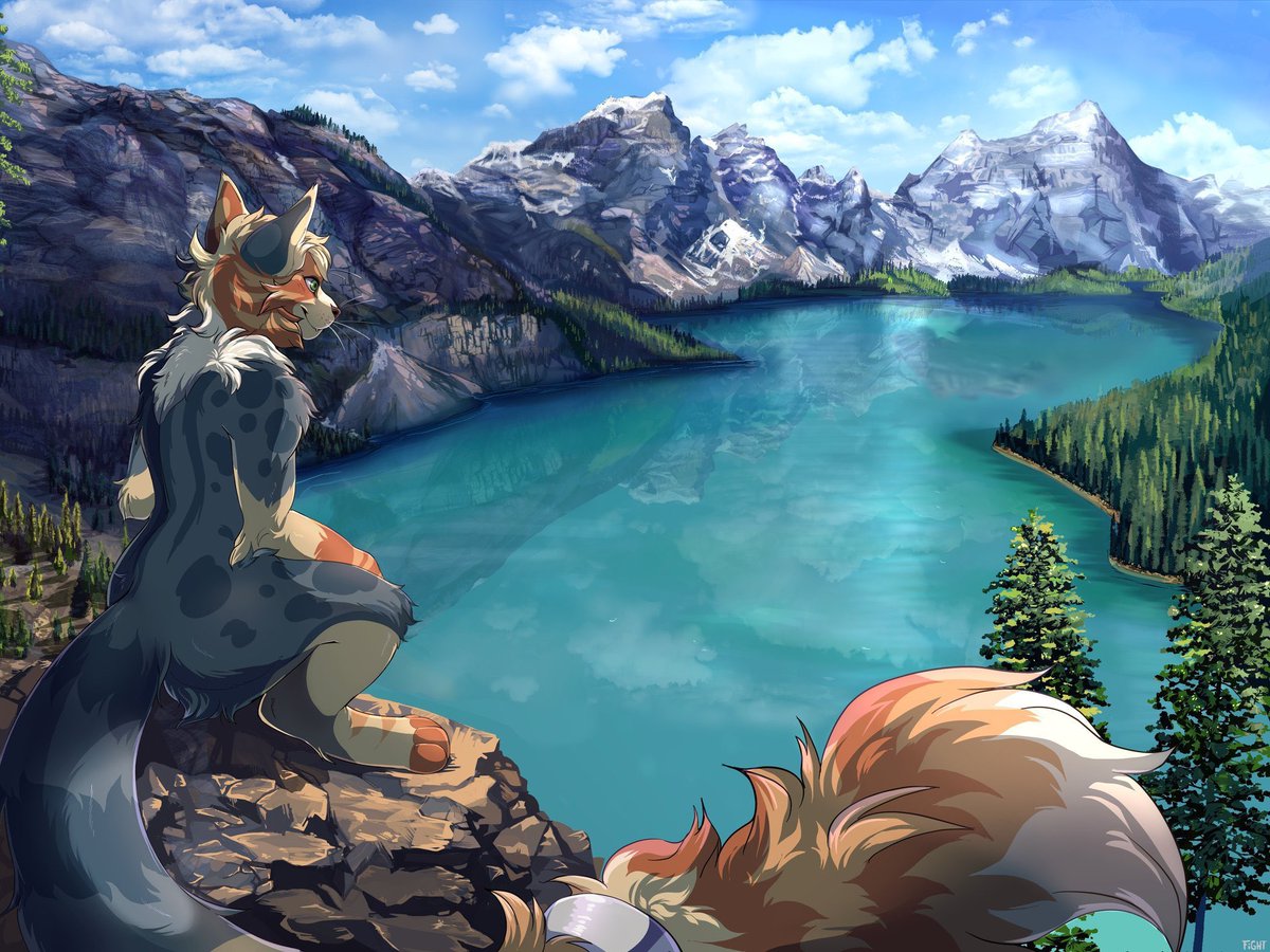 selfpunch's tweet photo. Hi! I’m sending out every finished piece right now so I’m opening for only two of those.

They’re shaded &amp; include a background of your choice.

ANY species &amp; themes (SFW &amp; NSFW) OK.

🌿-  One character: 99usd
🌿- Two characters: 160usd

My DMs are open! https://t.co/UzXjxT6atn