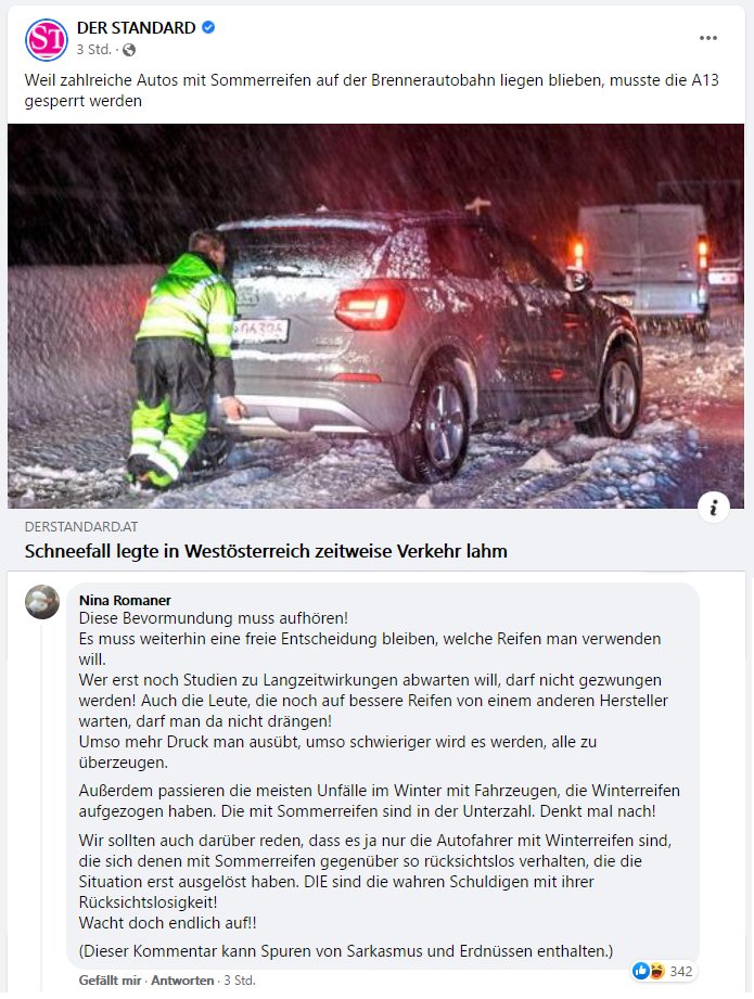 ZzzEMichalek's tweet photo. Einstweilen auf Facebook. 😂😂😂 
#Bevormundung #Impfgegner @derStandardat #Kommentar #mademyday https://t.co/iZ9GxkMNut