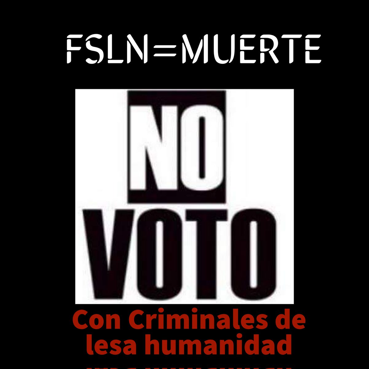 JcsVandalico's tweet photo. No a la farsa electoral https://t.co/VcEMa0eNit