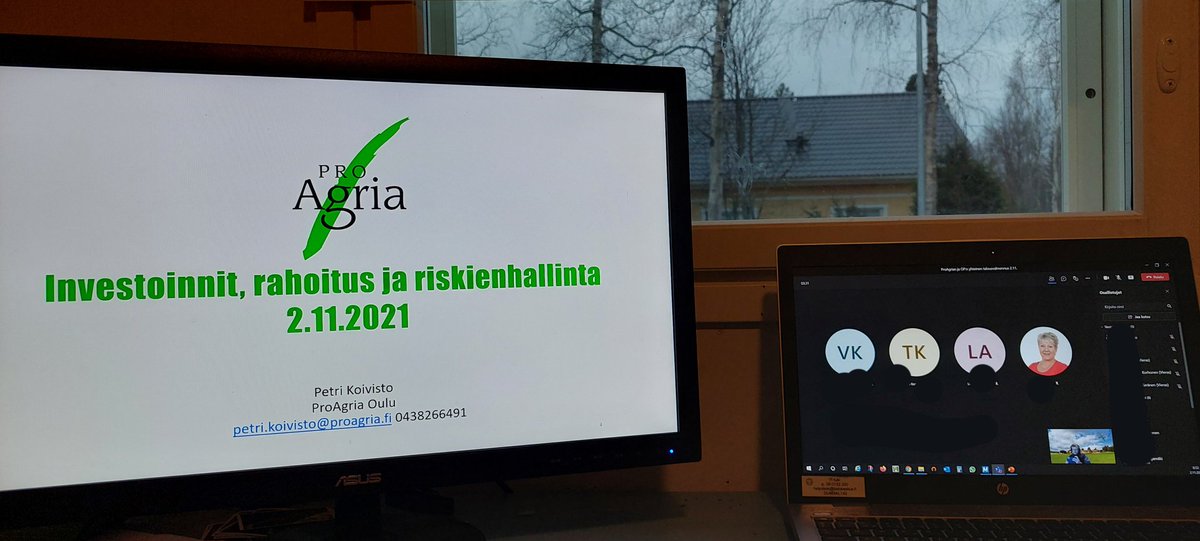 Tämä harmaan päivän päiväsydän vierähti <a href="/ProAgria/">ProAgria</a>:n ja @OP_Ryhma:n talousvalmennuksessa kouluttajana.  Mukava kouluttaa eteenpäin meneviä yrittäjiä, etenkin kun aihe on tärkeä. 🙂