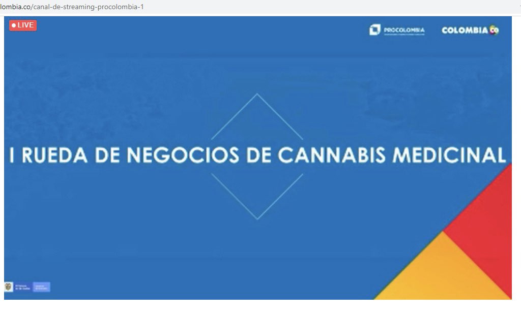 AuriPimiento's tweet photo. Hoy iniciamos la I Rueda de Negocios de Cannabis Medicinal @PROCOLOMBIACO @asocolcanna 32 compradores intls conocerán la oferta exportable de 67 exportadores colombianos con 280 citas de negocios @JulianaVillegas https://t.co/QV4vodSAjn