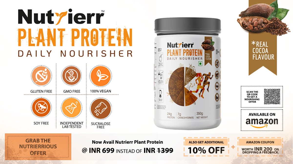 nutrierr's tweet photo. Grab the Nutrerrious deal!
Avail Nutrierr Plant Protein at INR 699 now, instead of INR 1399
Get an additional discount of 10% off and an Amazon coupon worth Rs 200 on dropping a review.
#Nutrierr #GetHealthy #healthylifestyle #bestseller #nourishment #amazingoffer #plantprotein https://t.co/hvlWgrMUxj
