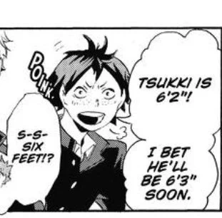 damn Yamaguchi just memorizes people's heights I guess 