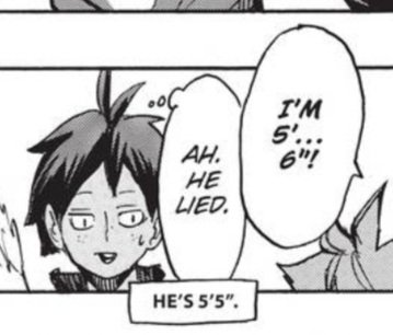 damn Yamaguchi just memorizes people's heights I guess 