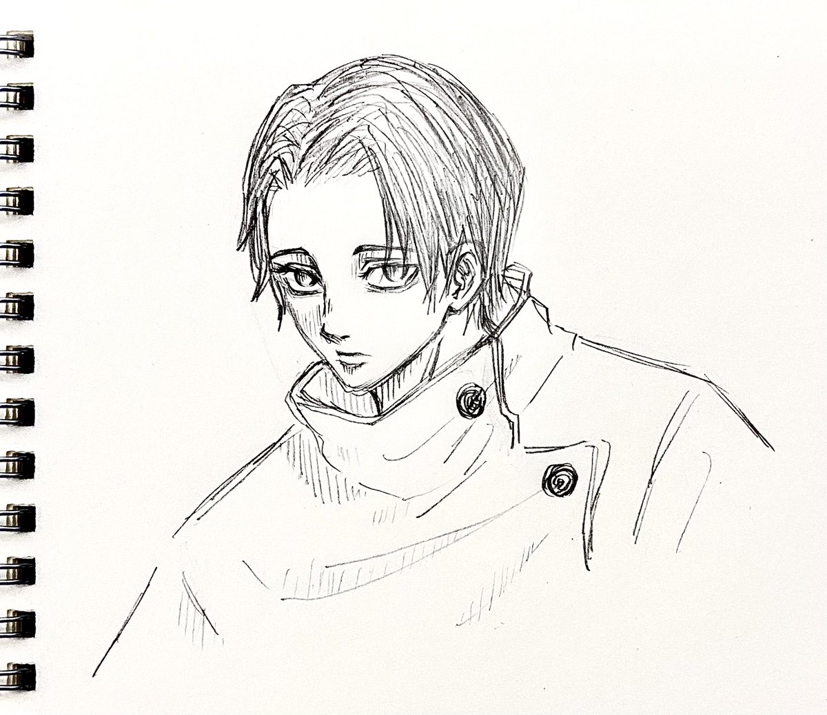乙骨先輩イメージ 思いつきで描き始めたにしては割と良い😌 #乙骨憂太