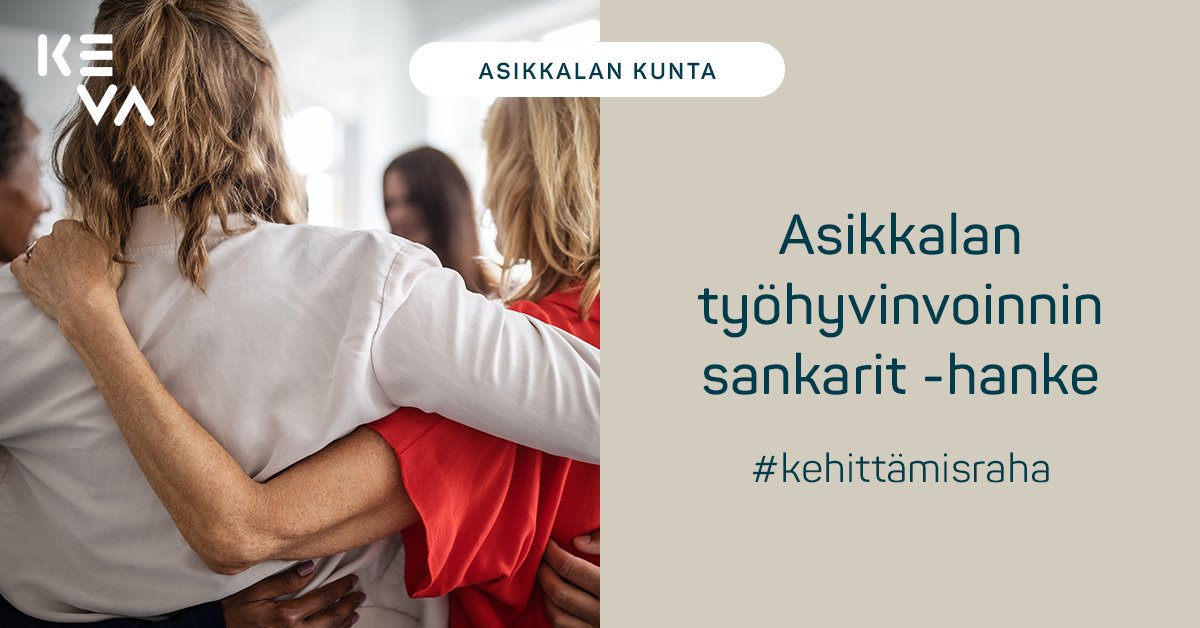 Keva (@keva_fi) on Twitter photo Asikkalan kunnan "Työhyvinvoinnin sankarit" -kehittämishankkeessa tavoitteena on pysyvä toimintamalli, jolla vahvistetaan työhyvinvointia ennakoiden, yksilöiden vastuuta painottamalla. <a href="/asikkalankunta/">Asikkalan kunta</a>
keva.fi/tyonantajalle/…
#työhyvinvointi #kehittämisraha Asikkalan kunnan "Työhyvinvoinnin sankarit" -kehittämishankkeessa tavoitteena on pysyvä toimintamalli, jolla vahvistetaan työhyvinvointia ennakoiden, yksilöiden vastuuta painottamalla. <a href="/asikkalankunta/">Asikkalan kunta</a>
keva.fi/tyonantajalle/…
#työhyvinvointi #kehittämisraha