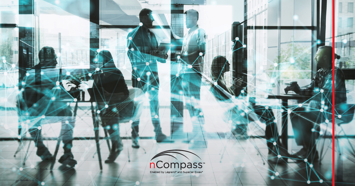 nCompass combines the PowerWise 1G 4PPoE cabling from <a href="/superioressex/">Superior Essex Communications</a> with the Clarity 5e connectivity by <a href="/Legrand/">Legrand</a> to create an energy-efficient system that exceeds industry specs. 
Learn more: ncompass-systems.com

#communications | #cabling | #connectivity
