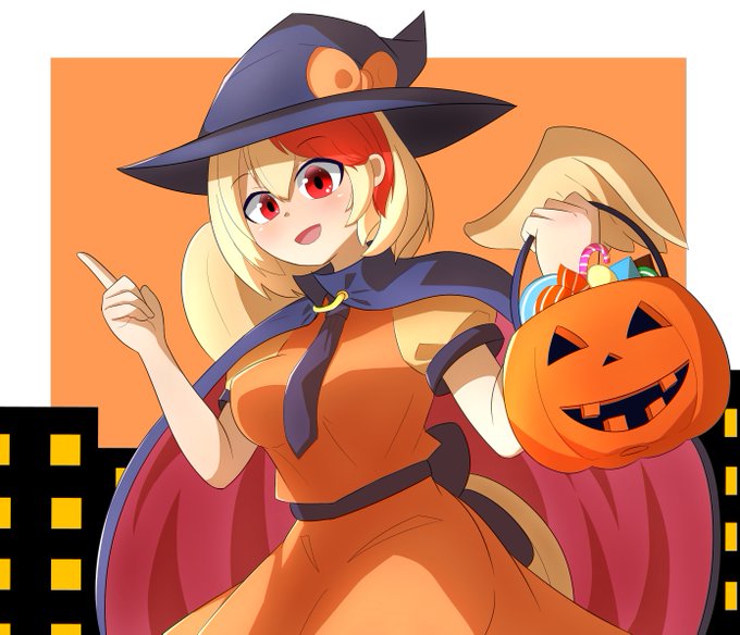 今日はハロウィンなので久侘歌ちゃん描きました 