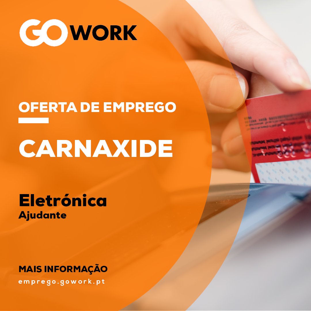 GOWork's tweet photo. Estamos a recrutar Ajudante de Eletrónica em Carnaxide.

Consulte a vaga aqui: https://t.co/hidOgRjX3Z

#gowork #ofertadeemprego #recrutamento #recrutamentoeseleção #candidatura #oportunidade #empregoportugal #carnaxide #software https://t.co/TlGFTsanUH