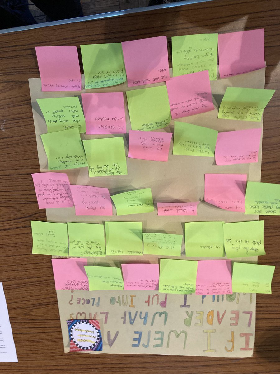 Ideas from our first primary school on ways we can stop climate change can’t wait for the next one 💚😃🧐